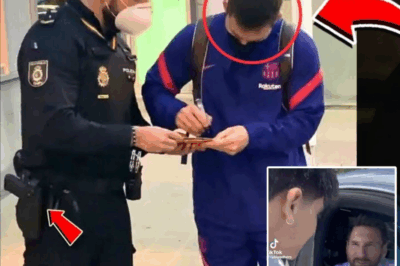 POLICÍA DETIENE UN AUTO SOSPECHOSO Y LUEGO SALTA DE FELICIDAD AL VER A MESSI SU ÍDOLO DE LA INFANCIA | HO
