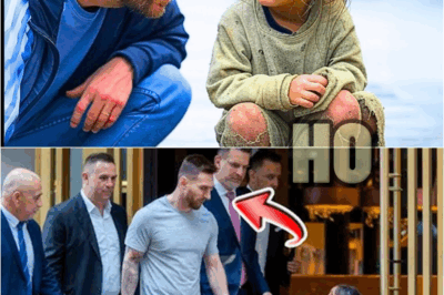 Messi Ayuda a una Niña Necesitada Frente a un Restaurante de Lujo | HO