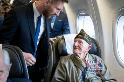 🛑¡Messi cede su asiento de primera clase a un veterano y entonces ocurre lo increíble! | HO