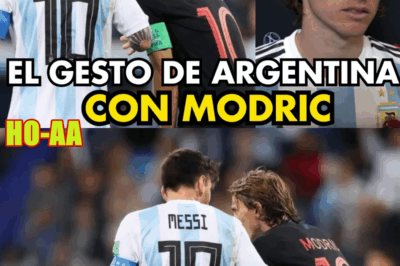 ¡EMOTIVO! MESSI Y DI MARÍA SORPRENDEN A MODRIC