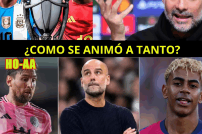 GUARDIOLA REVIENTA LA COMPARACIÓN: “MESSI ES ÚNICO… ¿YAMAL QUIÉN?”