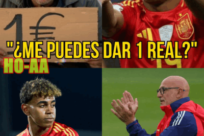 Un hombre en situación de calle pide a Lamine Yamal: “¿Podría darme 1€?”