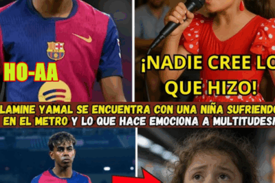 Lamine Yamal se encuentra con una niña sufriendo en el metro y lo que hace emociona a multitudes