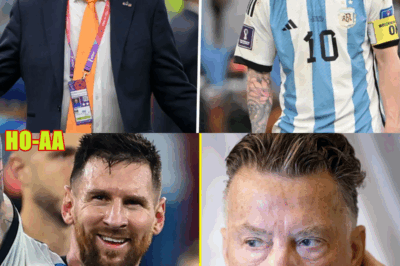 VAN GAAL: “ERES MUY PEQUEÑO” PERO… ¡LOS MENSAJES DE MESSI LO CAMBIARON!