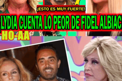 LYDIA LOZANO CUENTA LO PEOR DE FIDEL ALBIAC Y FULMINADO POR ROCÍO CARRASCO