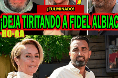 FIDEL ALBIAC PÁLIDO CON MIGUEL TEMPRANO POR ROCÍO CARRASCO Y ROCÍO FLORES TRAS ANTONIO DAVID