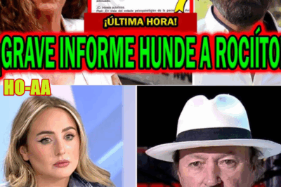 ¡GRAVE ÚLTIMA HORA! INFORME HUNDE A Rocío Carrasco TRAS Antonio David Flores Y Amador Mohedano