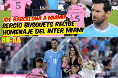 SERGIO BUSQUETS se DESPIDE. INTER MIAMI RINDE EMOTIVO HOMENAJE tras anunciar su retiro