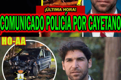 ¡COMUNICADO POLICÍA NACIONAL! POR CAYETANO RIVERA Y ACCIDENTE DE TRÁFICO CON POSITIVO ALCOHOLEMIA