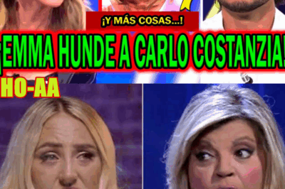 ¡SE HA LIADO! EMMA GARCÍA HUNDE A CARLO COSTANZIA POR TERELU Y DENUNCIA A PATIÑO POR ROCÍO CARRASCO