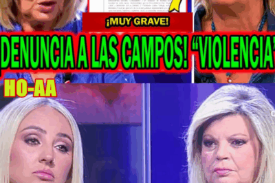¡URGENTE! DENUNCIAN A TERELU CAMPOS Y CARMEN BORREGO Y ANTONIO DAVID FLORES LA DESTAPA POR ROCIÍTO