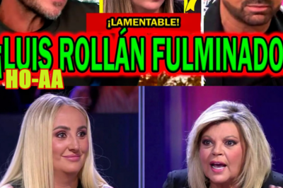 SALVAJE HEMEROTECA! LUIS ROLLÁN PÁLIDO CON ANTONIO DAVID FLORES TRAS CON ROCÍO FLORES Y EMMA GARCÍA