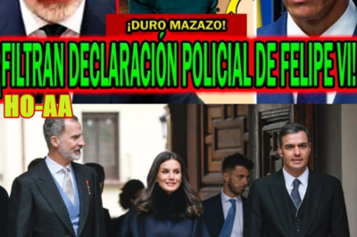 ¡ES GRAVE! FILTRAN DECLARACIÓN POLICIAL DE FELIPE VI POR AUDIOS DE LETIZIA ORTIZ CON PEDRO SÁNCHEZ