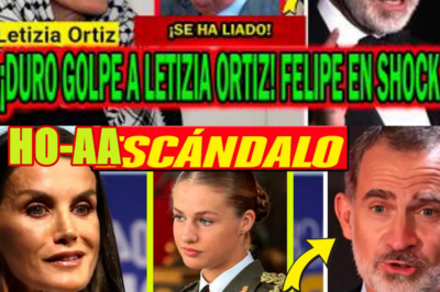 ¡LÍO GORDO! DURO GOLPE A LETIZIA ORTIZ DEJA PÁLIDO A FELIPE VI POR ÁLVARO DE MARICHALAR