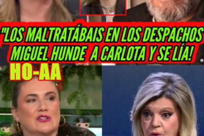 ¡MIGUEL TEMPRANO FILTRA EL PEOR ESCÁNDALO! DE CARLOTA CORREDERA REVIENTA A ALEJANDRA RUBIO EN TVE