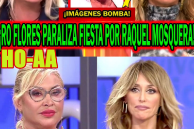 ¡IMÁGENES BOMBA! ROCÍO FLORES PARALIZA FIESTA DE EMMA GARCÍA POR RAQUEL MOSQUERA TRAS ROCÍO CARRASCO