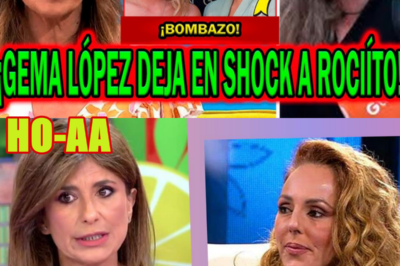 ¡BOMBA! GEMA LÓPEZ DEJA EN SHOCK A ROCÍO CARRASCO Y ROCÍO FLORES NO SE CALLA POR GLORIA CAMILA