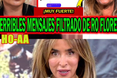 ¡TERRIBLES MENSAJES FILTRADOS! DE ROCÍO FLORES POR ROCÍO CARRASCO Y ZARPAZO A MARÍA PATIÑO