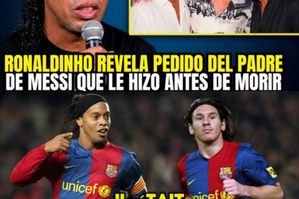 RONALDINHO HACE LLORAR A MESSI TRAS EL HOMENAJE QUE LE HIZO A SU PADRE...