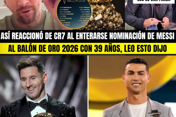 ASÍ REACCIONÓ CR7 AL ENTERARSE QUE MESSI FUE NOMINADO BALÓN DE ORO 202...