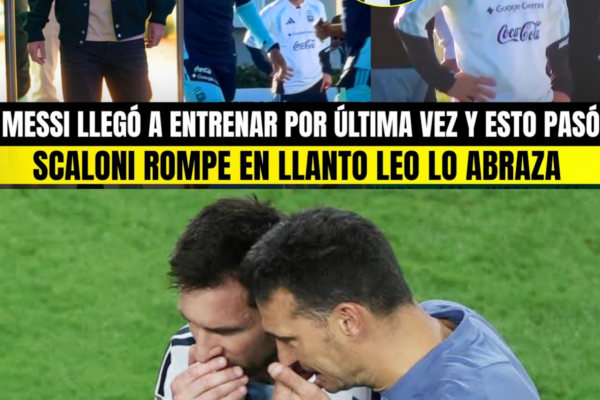 ASÍ SCALONI LLORÓ HOY DELANTE MESSI EN SU ÚLTIMO ENTRENO Y LEO SE ROMP...
